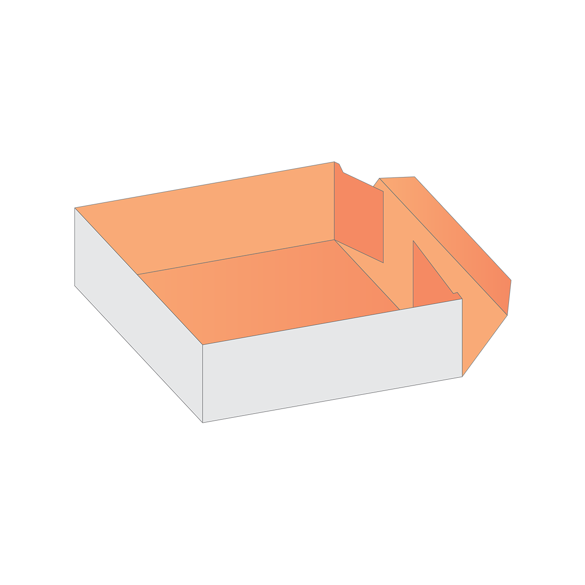 Custom Printed Four Corner Tray Boxes