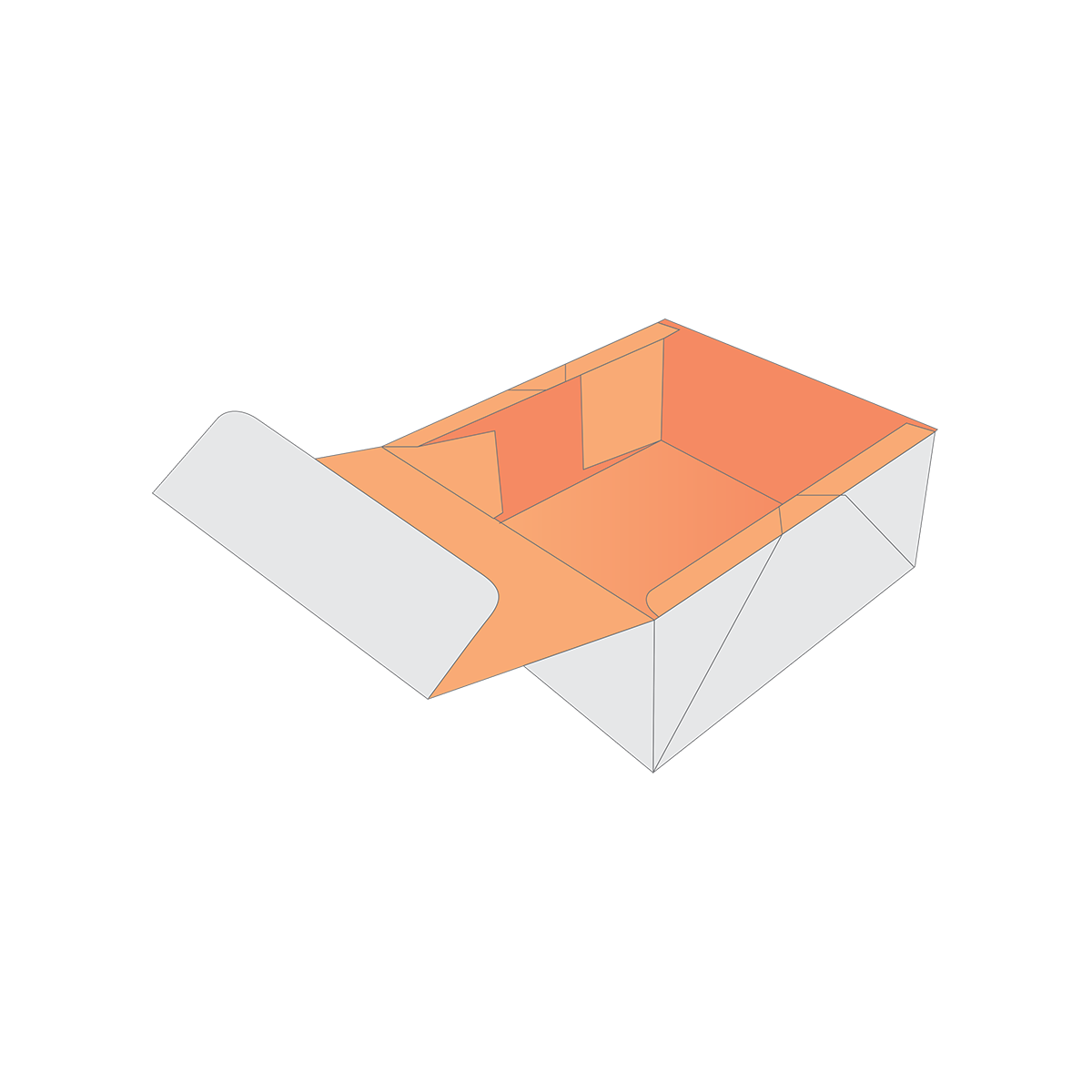 Custom Printed Four Corner with Display Lid Boxes