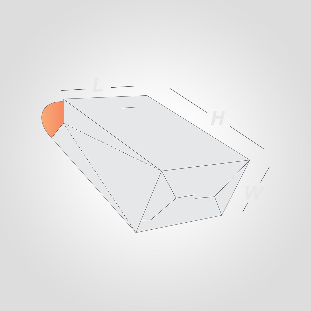 Custom Printed Gable Bag Auto Bottom - Image 2