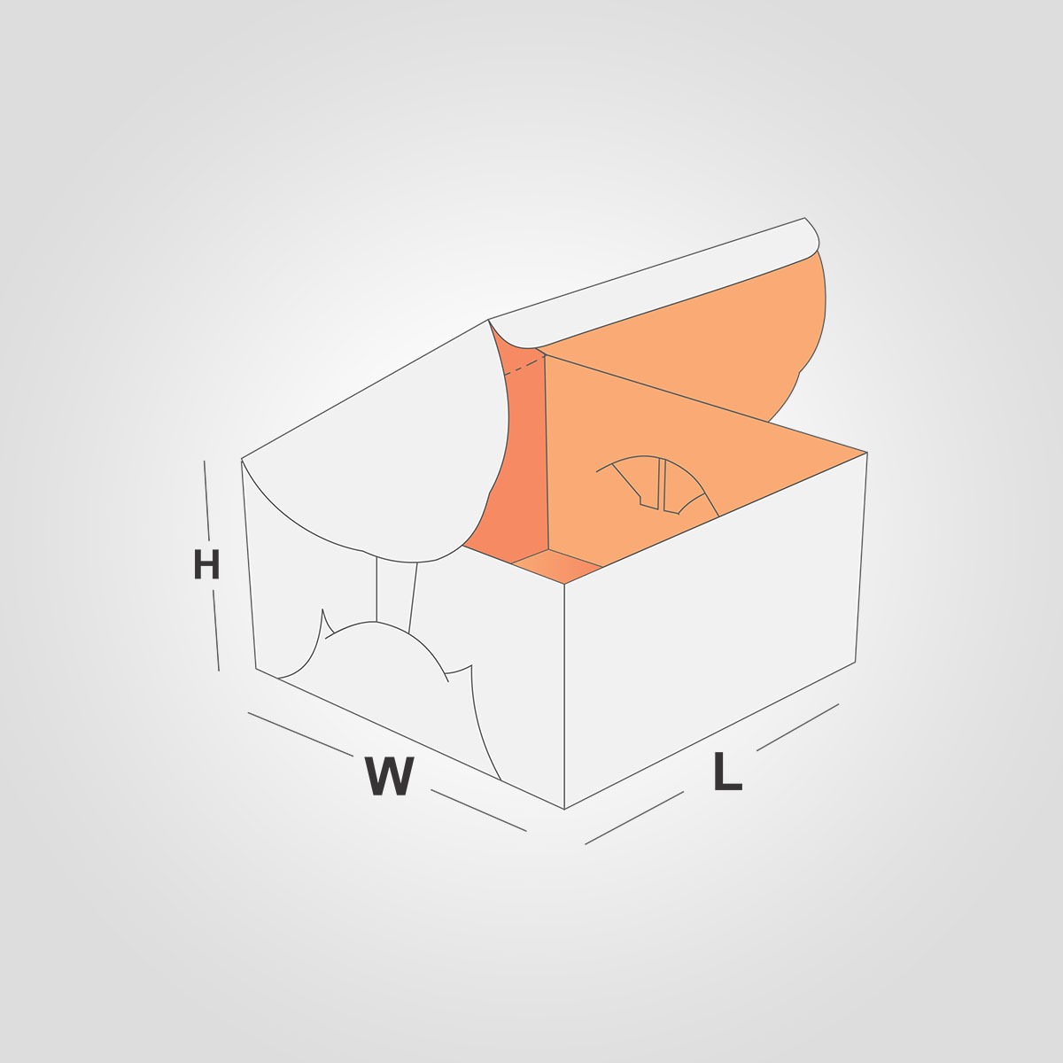 Custom Printed Self Lock Cake Boxes - Image 3
