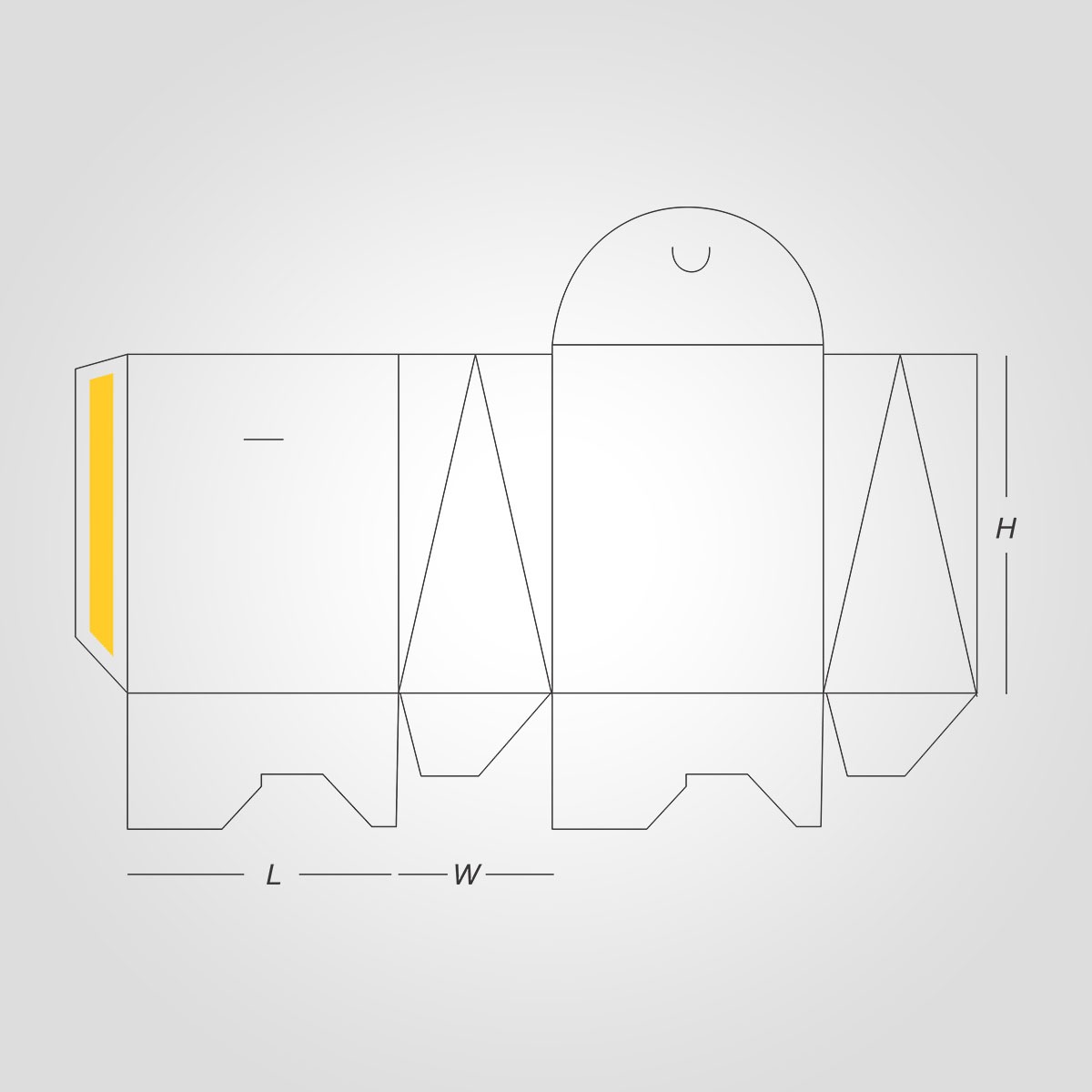 Custom Printed Gable Bag Auto Bottom - Image 3
